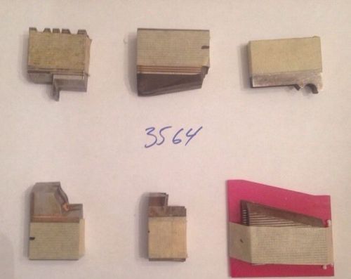 Lot 3564 6 Pack Moulding Weinig / WKW Corrugated Knives Shaper Moulder
