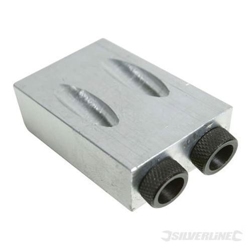 Silverline Pocket Hole Dowel Jig Heavy Duty Tool 6, 8, 10Mm Accurate Screw Joint