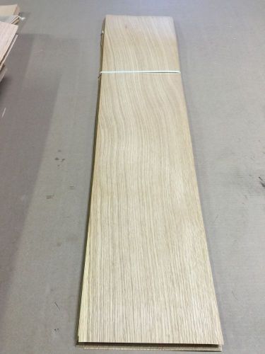 Wood veneer white oak 9x43 22pcs total raw veneer  &#034;exotic&#034; wo2 12-31 for sale