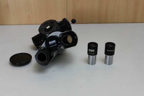 Carl Zeiss surgical Microscope Binocular Head 47 30 12 - 9902 eye piece adapter