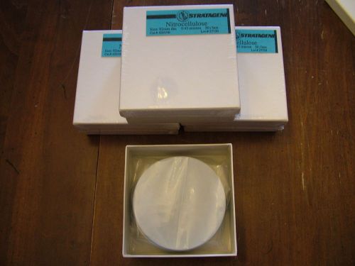 Stratagene Nitrocellulose 0.45 Micrometer Filter Papers 82 mm 50/box x 2 boxes