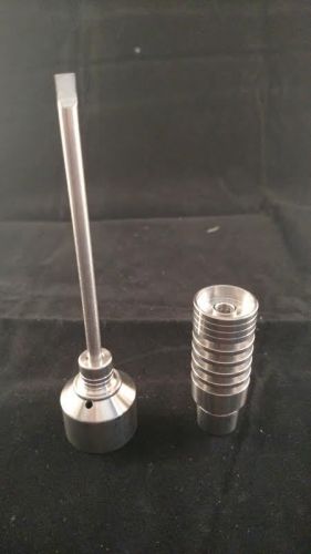 18MM and 14MM Male Ti Titanium GR2 Domeless Nail and Carb Cap ~USA SELLER~ NEW!