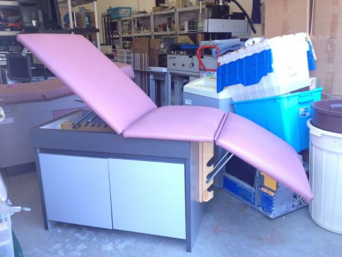 Mauve Adjustable Exam Therapy Table Bed