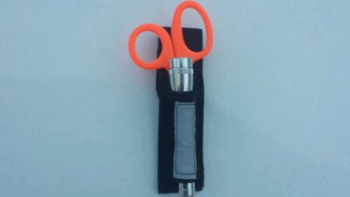 Ems, emt, paramedic, rescue emt shear and minilight pouch silver reflective for sale