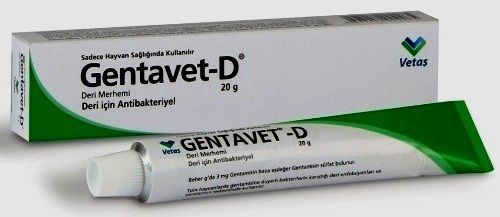 Antibacterial gentavet-d topical ointment gentamycin sulphate goat cat dog horse for sale