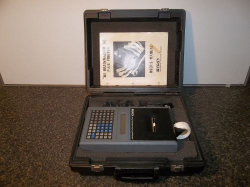 BRADYMARKER XC PLUS  PRINTER LABELER with CASE and MANUAL