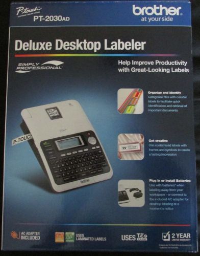 Brother PT-2030AD P-Touch Label Maker New in Box w/ AC Adapter