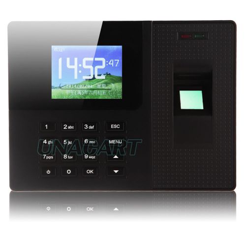 Fingerprint Time Attendance Clock RFID Card TCP/IP mini USB Employee Software