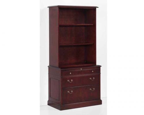 New oxmoor traditional 2-drawer office lateral file/filing cabinet with bookcase for sale