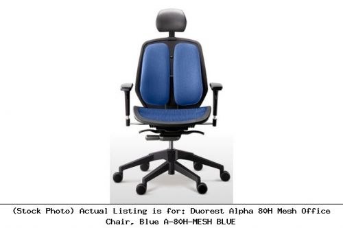 Duorest alpha 80h mesh office chair, blue a-80h-mesh blue for sale