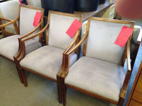 ***LOT OF 3 TRADITIONAL STYLE CHAIRS by STATESVILLE CHAIR CO GORGEOUS CHAIRS***