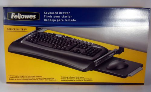 New - Two Pack - Fellows Underdesk keyboard tray 9140301