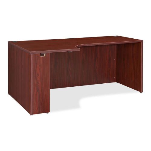 Lorell llr69906 essentials series mahogany laminate desking for sale