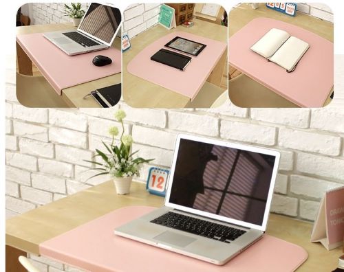 Pink Leather Desk Mat Office &amp; Home Computer Mat for Desk &amp; Table