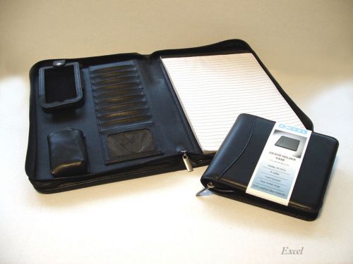 New,Package Deal-20% OFF!,Padfolio w/ PDA Cell Pockets and CD DVD Cards Holder