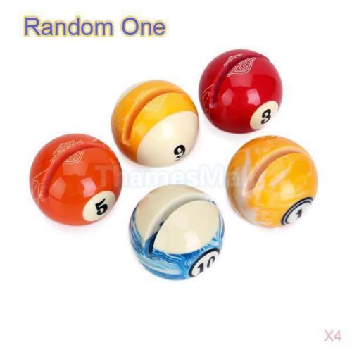 4x random one creative billiards ball business name card stand photo holder new for sale