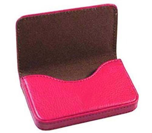 Women Business Leather Bag Magnetic Name Credit ID Card Holder Wallet Case 37H