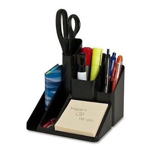 Office Desk Organizer Holder Black Storage Pen Tray Sorter Paper Pencil Desktop