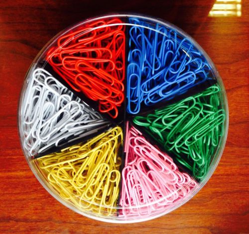 Paper Clips – 1000 Count - Standard Size Vinyl Coated Colored Clips