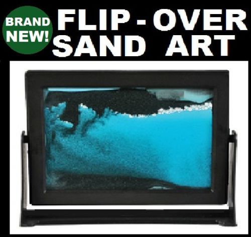 Sandscape Art Scene Desk Toy Flip Over Sand in Motion Frame Picture Sandscapes