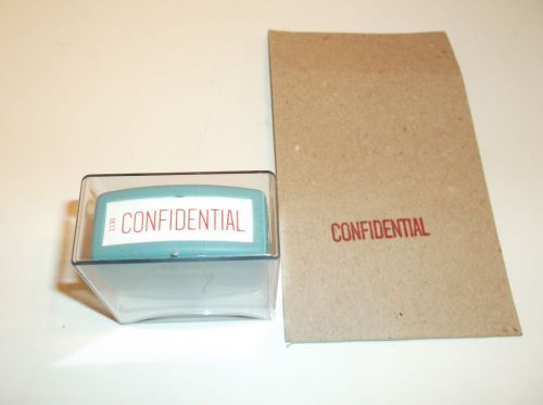 Red &#034;Confidential&#034; Ink Stamp by Xstamper