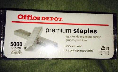 Lot of 2 BOXES 5,000 per High-Capacity Staples (Office Depot Item 344 279)