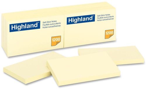 Highland Notes 3 X 5 Yellow 100 Nt Pack Of 12 6559