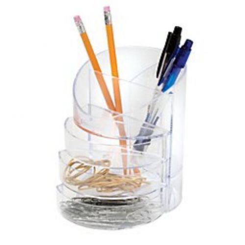 Office Depot(R) Brand Super Cup With Small Storage Drawers  Clear