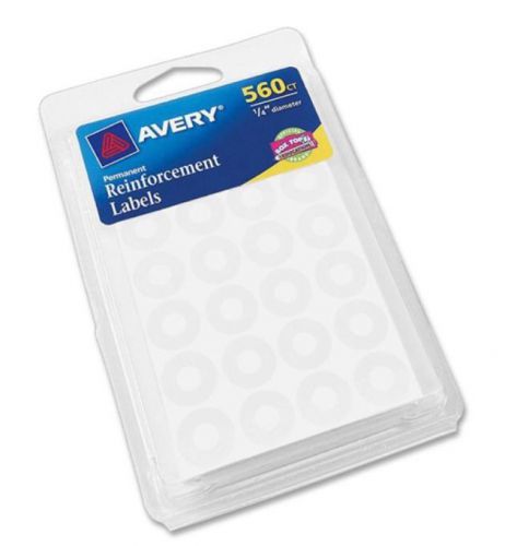 Lot of 3! Avery Permanent Reinforcement Labels AVE06734 560ct/pack