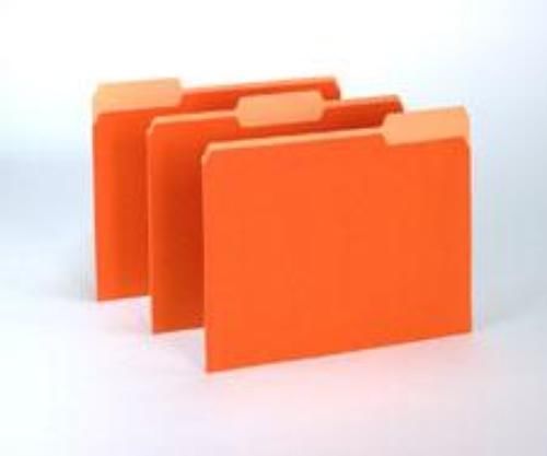 Ampad Pendaflex File Folder Colored Letter 1/3 Cut Orange