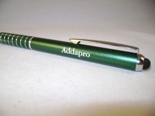 Personalized Metal 2-in-1 Ballpoint / Stylus Pen Ideal Christmas Gift - Green