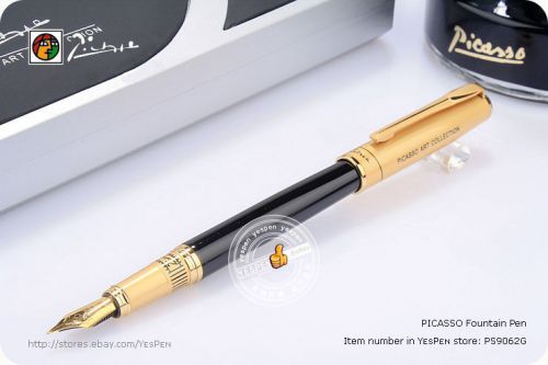 Picasso 906 ATHENS DYNASTY Fountain Pens Lacquered Barrel Gold Cap Gold Trims
