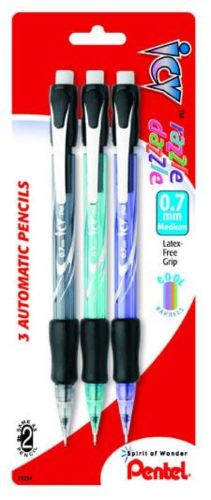ICY Razzle-Dazzle Mechanical Pencil (0.7mm) Assorted Barrels 3 Pack Carded