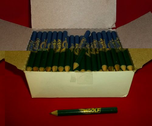 New 112 Blue Pre-Sharpened Golf Pencils 3 3/8”