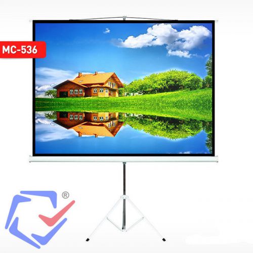 Maclean 72&#034; hd matt white quality projector screen 4:3 portable w handle tripod for sale