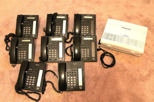 PANASONIC KX-TA824 Telephone Sys (6x16) w/Qty 6 KX-T7731/Qty 2 KX-T7720 Handsets