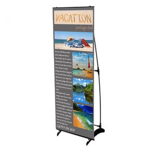 24&#034; H Banner Stand for Trade Shows Exhibits Expos Office Store