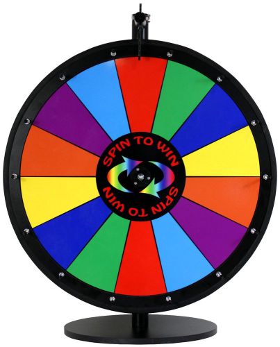 24in portable trade show promotion spin to win prize wheel-dry erase model for sale