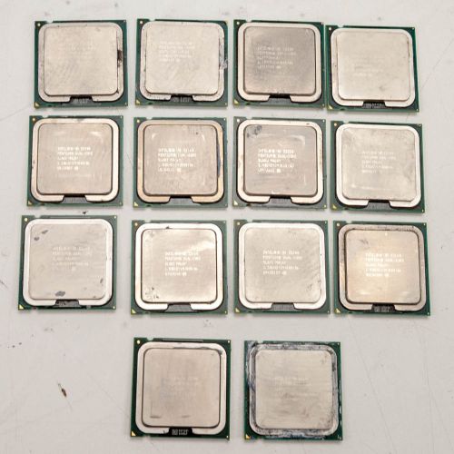 Lot of 14 CPUs  - All Intel Pentium Dual-Core Fresh Working Pulls Mix Lot