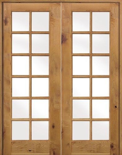 Krosswood doors.knotty alder wood interior 10-lite door (pair) pre hung door for sale