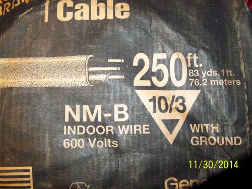 ROMEX 10-3 WIRE WITH GROUND 25 FEET (cut from master roll)