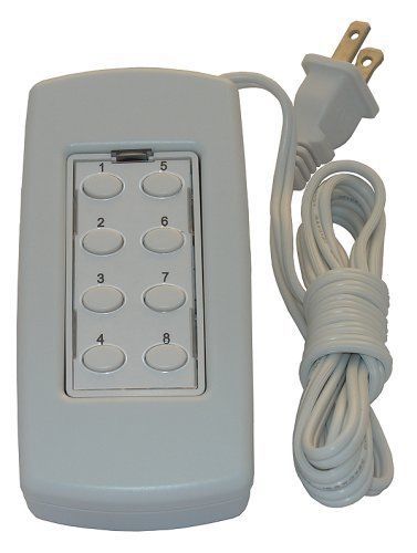 Simply Automated US28OTP-W Custom Series Tabletop Controller with 8-Buttons  Whi