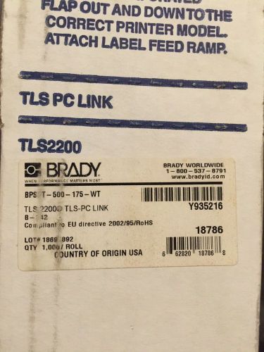Brady BPSPT-500-175-WT; NIB, 1000/roll Y953216