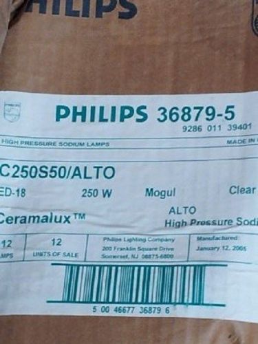 1 box of 12 new philips 36879-5 ceramalux high pressure sodium for sale