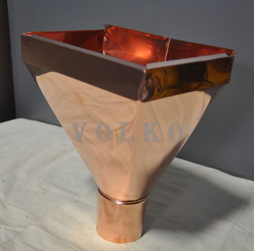 4&#034; commercial copper leader head | collector box | scupper box | conductor head for sale
