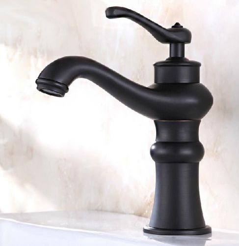 Classical Oil Rubbed Bronze Basin Faucet Single Handle Centerset Mixer Tap