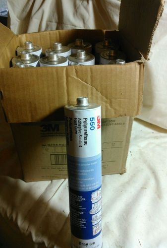 LOT OF 12 3M 550 POLYURETHANE ADHESIVE SEALANT. FAST CURE. Expired aug of 2011