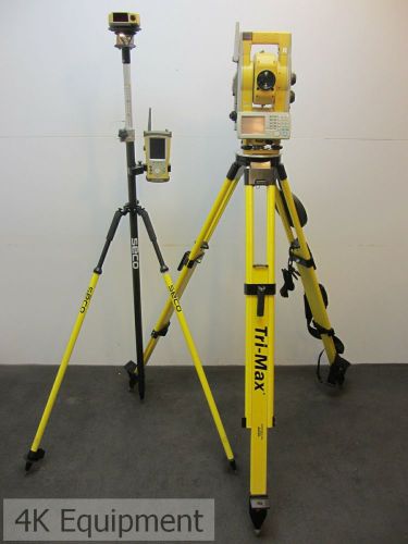 Topcon GPT-9003A 3&#034; Robotic Total Station w/ X-Trac 7 &amp; FC-200 Data Controller