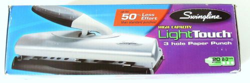 NEW Swingline 74131 Light Touch High Capacity 20 Sheet 2 - 3 Hole Punch