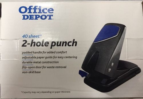 OFFICE DEPOT 40-PAGE 2 HOLE  PUNCH BRAND NEW # 275-819 UPC 735854981242 Last One